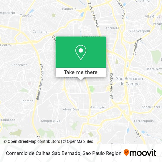 Comercio de Calhas Sao Bernado map