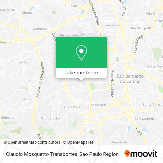 Mapa Claudio Mosquetto Transportes