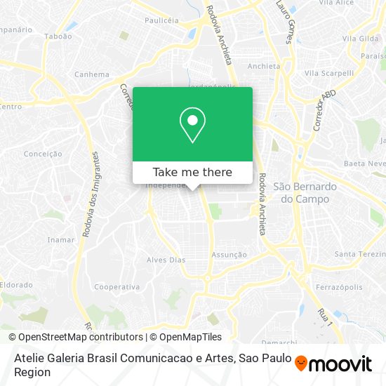 Mapa Atelie Galeria Brasil Comunicacao e Artes