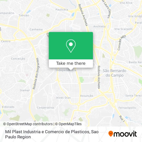 Mapa Mil Plast Industria e Comercio de Plasticos