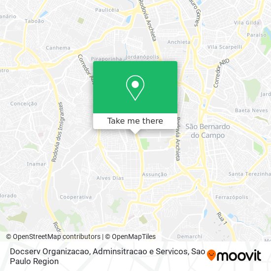 Mapa Docserv Organizacao, Adminsitracao e Servicos