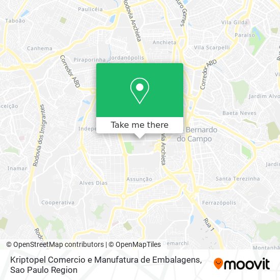 Kriptopel Comercio e Manufatura de Embalagens map