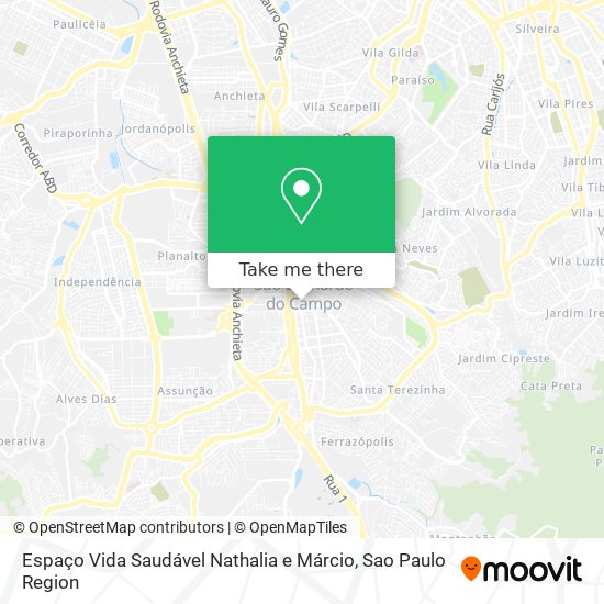 Espaço Vida Saudável Nathalia e Márcio map