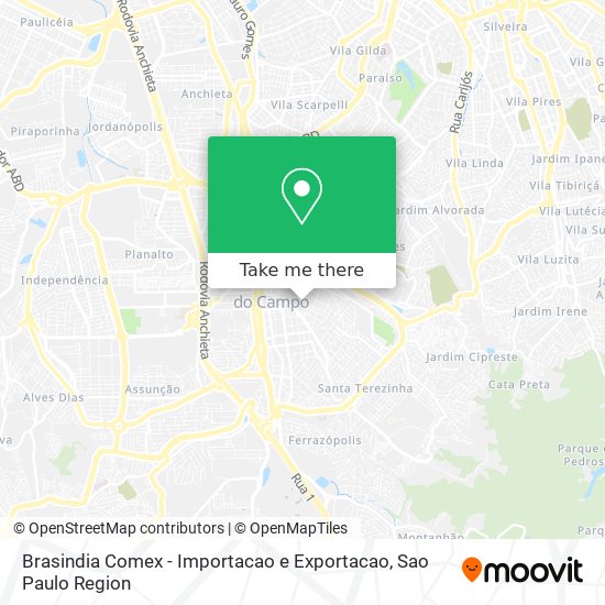 Brasindia Comex - Importacao e Exportacao map