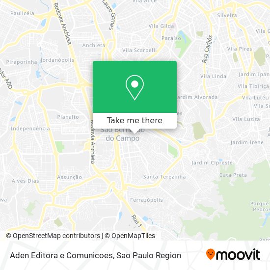 Aden Editora e Comunicoes map