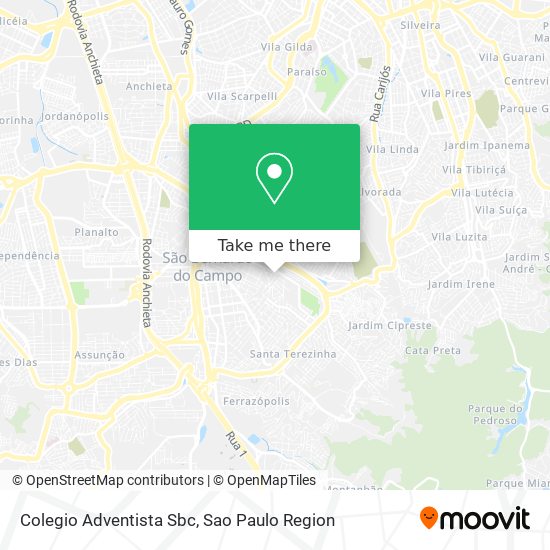 Colegio Adventista Sbc map