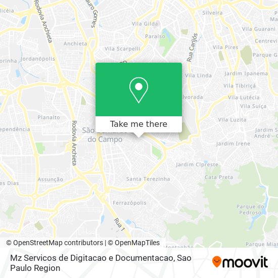 Mz Servicos de Digitacao e Documentacao map