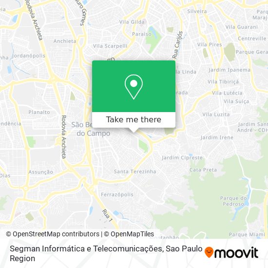 Segman Informática e Telecomunicações map