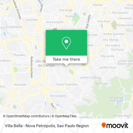 Mapa Villa Bella - Nova Petrópolis