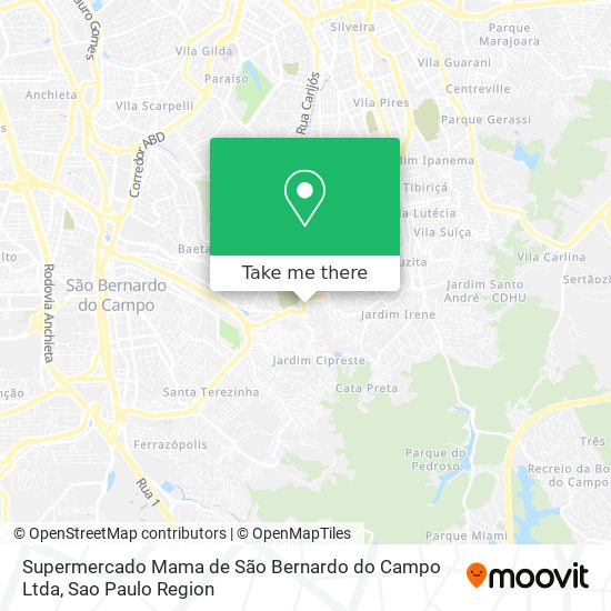 Supermercado Mama de São Bernardo do Campo Ltda map