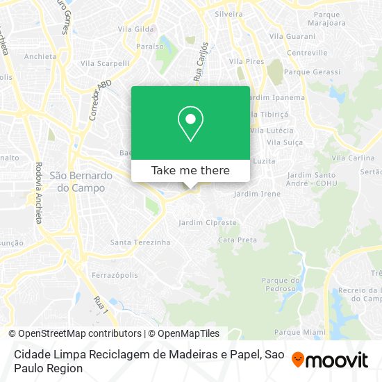 Mapa Cidade Limpa Reciclagem de Madeiras e Papel