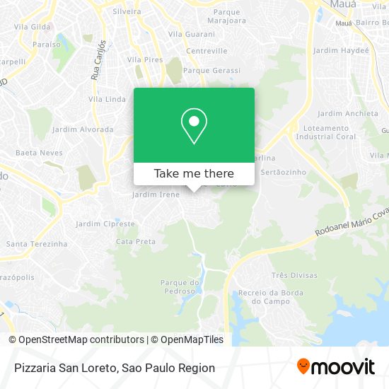 Pizzaria San Loreto map