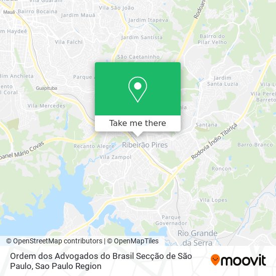 Ordem dos Advogados do Brasil Secção de São Paulo map