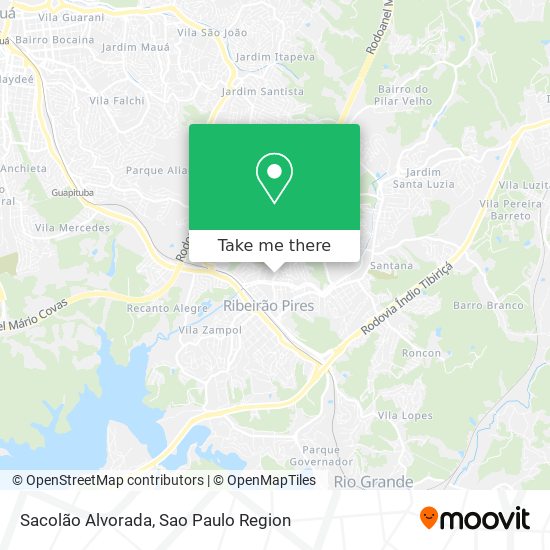 Sacolão Alvorada map