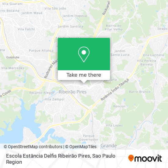 Escola Estância Delfis Ribeirão Pires map