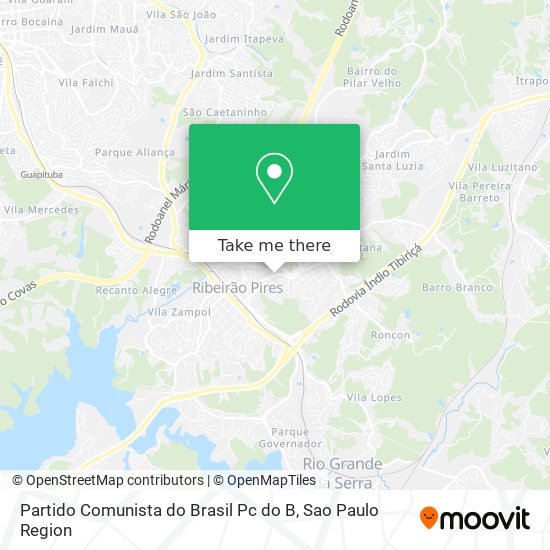 Partido Comunista do Brasil Pc do B map