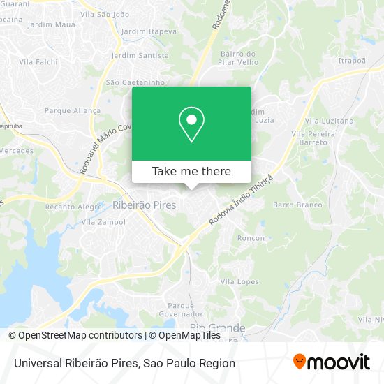 Universal Ribeirão Pires map