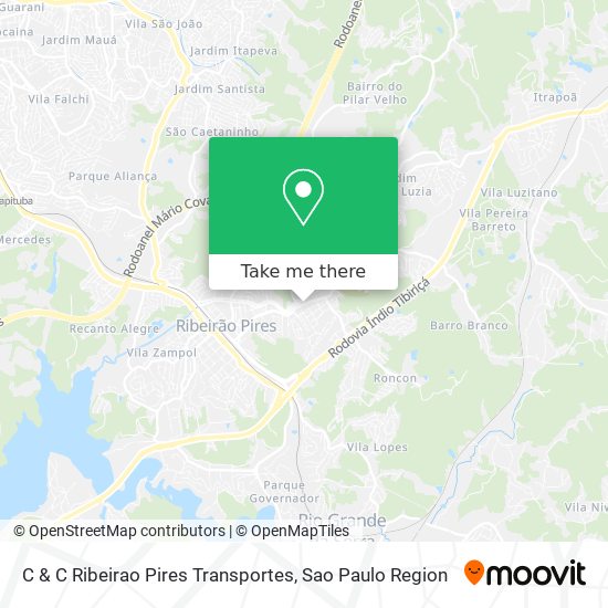 C & C Ribeirao Pires Transportes map