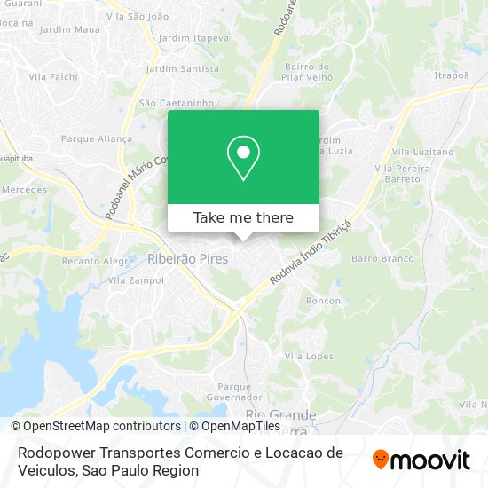 Rodopower Transportes Comercio e Locacao de Veiculos map