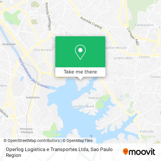 Mapa Operlog Logistica e Transportes Ltda