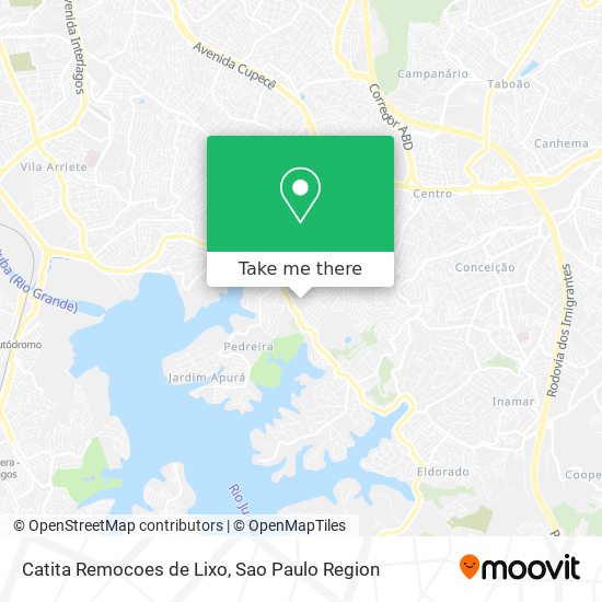 Catita Remocoes de Lixo map