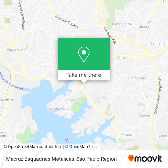 Macruz Esquadrias Metalicas map
