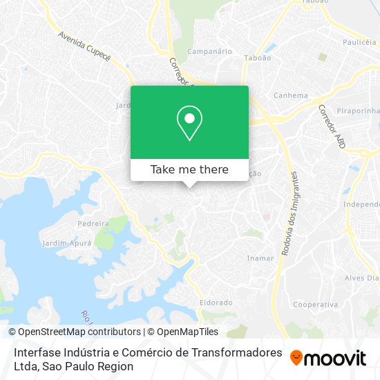 Mapa Interfase Indústria e Comércio de Transformadores Ltda