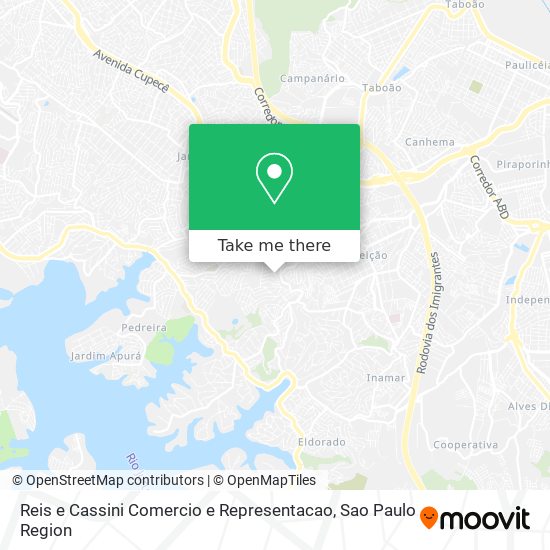 Reis e Cassini Comercio e Representacao map