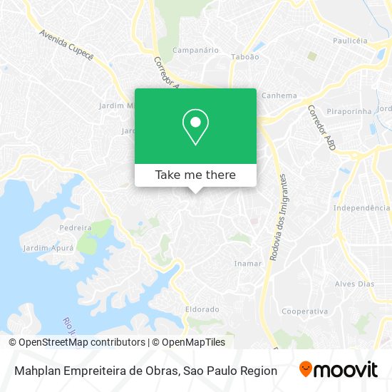 Mapa Mahplan Empreiteira de Obras