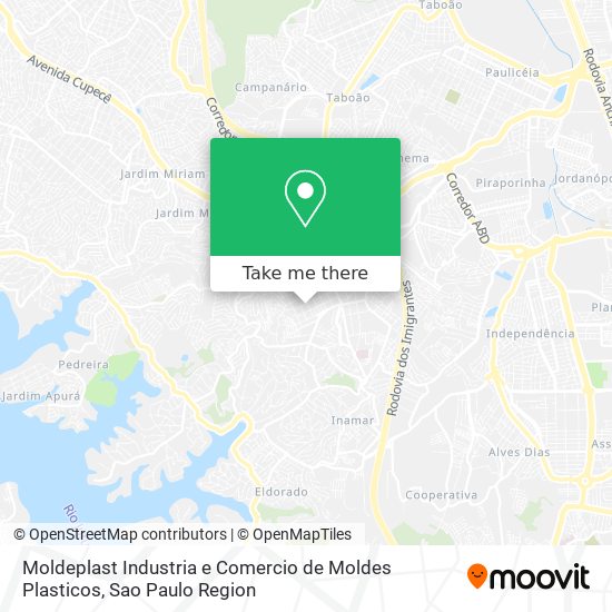 Moldeplast Industria e Comercio de Moldes Plasticos map