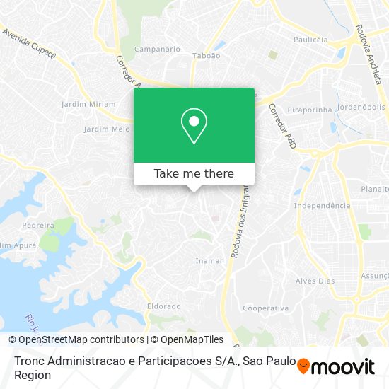 Tronc Administracao e Participacoes S / A. map