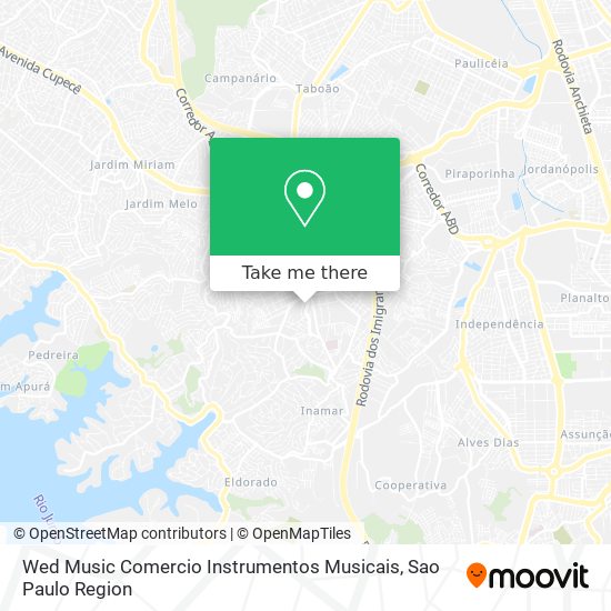 Mapa Wed Music Comercio Instrumentos Musicais