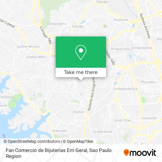 Mapa Fan Comercio de Bijuterias Em Geral