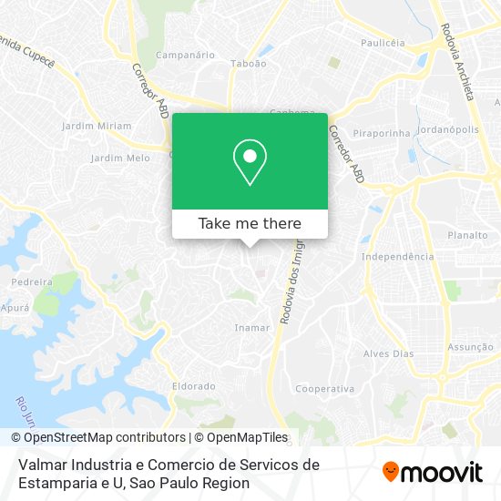 Valmar Industria e Comercio de Servicos de Estamparia e U map