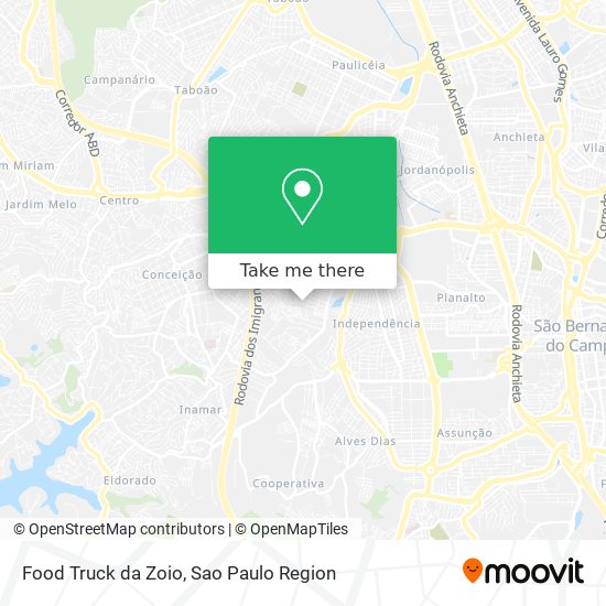 Food Truck da Zoio map