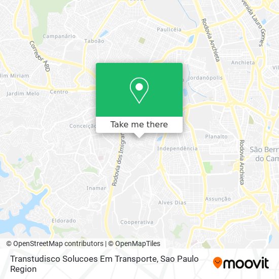 Mapa Transtudisco Solucoes Em Transporte