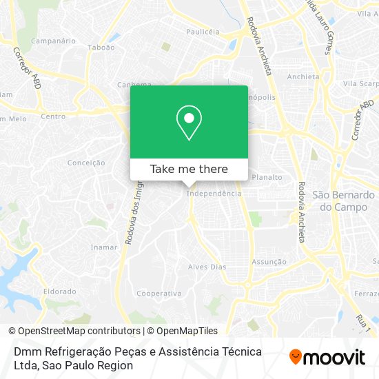 Dmm Refrigeração Peças e Assistência Técnica Ltda map