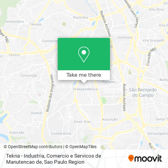 Tekna - Industria, Comercio e Servicos de Manutencao de map