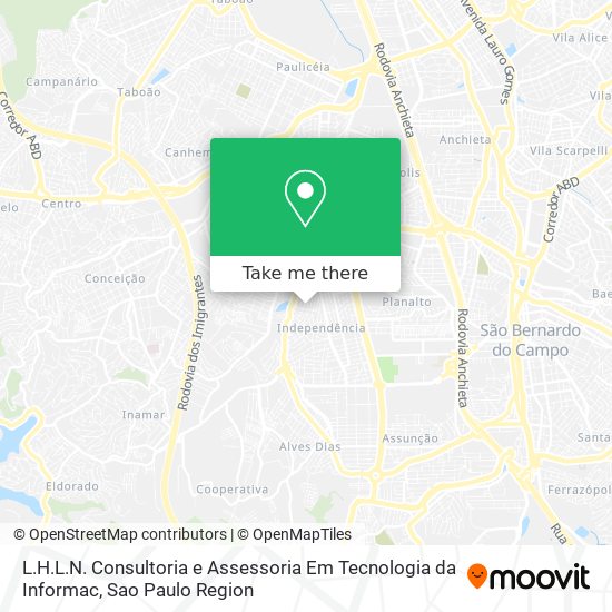 L.H.L.N. Consultoria e Assessoria Em Tecnologia da Informac map