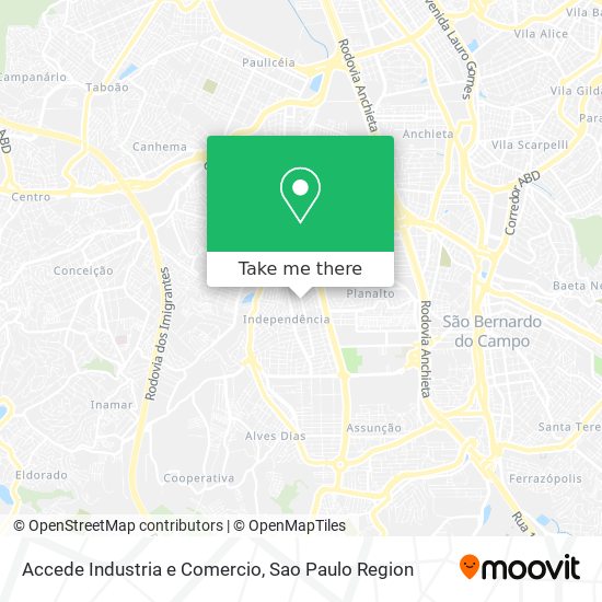 Accede Industria e Comercio map