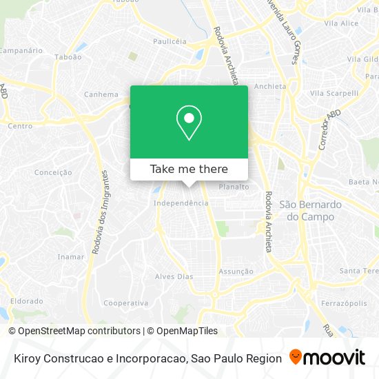 Kiroy Construcao e Incorporacao map