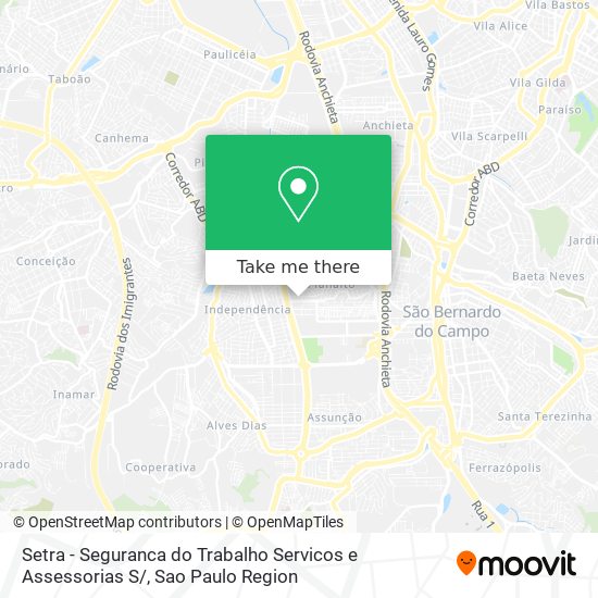 Setra - Seguranca do Trabalho Servicos e Assessorias S/ map