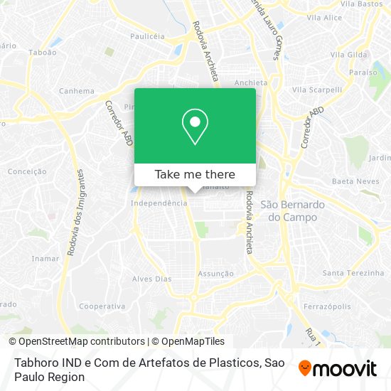 Mapa Tabhoro IND e Com de Artefatos de Plasticos