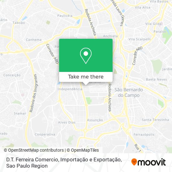 D.T. Ferreira Comercio, Importação e Exportação map