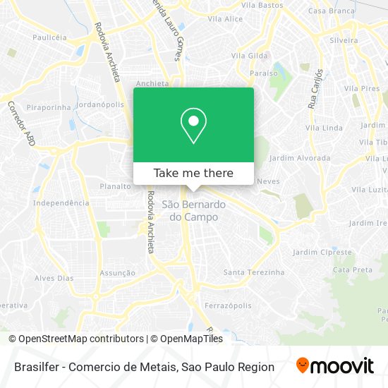 Brasilfer - Comercio de Metais map