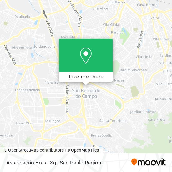 Associação Brasil Sgi map