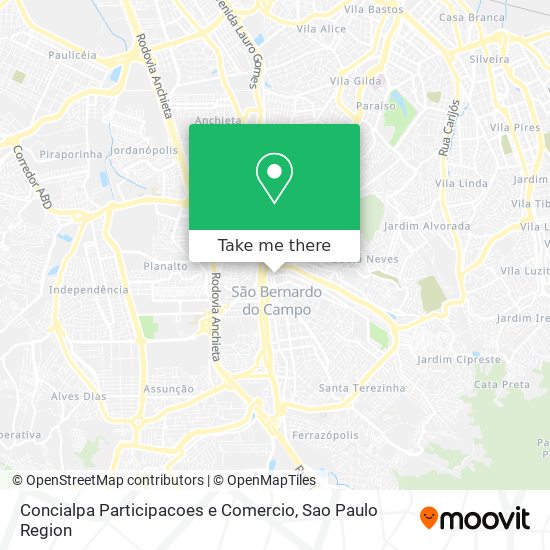 Concialpa Participacoes e Comercio map