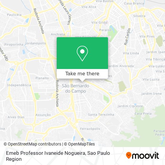 Emeb Professor Ivaneide Nogueira map
