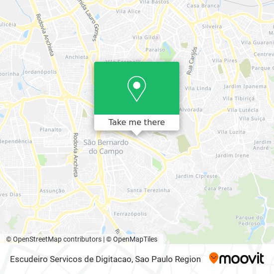 Escudeiro Servicos de Digitacao map
