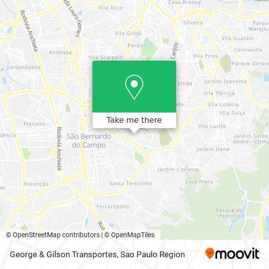 Mapa George & Gilson Transportes